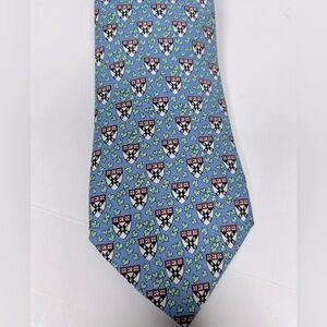 Vineyard Vines Tie Harvard Business School Vine & Ivy Veritas Shield 100% Silk